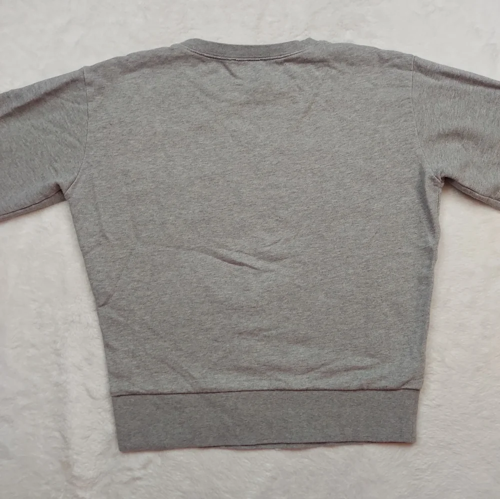 J. Crew Gray Floral Embroidered Long Sleeve Sweatshirt Size S - Picture 7 of 10